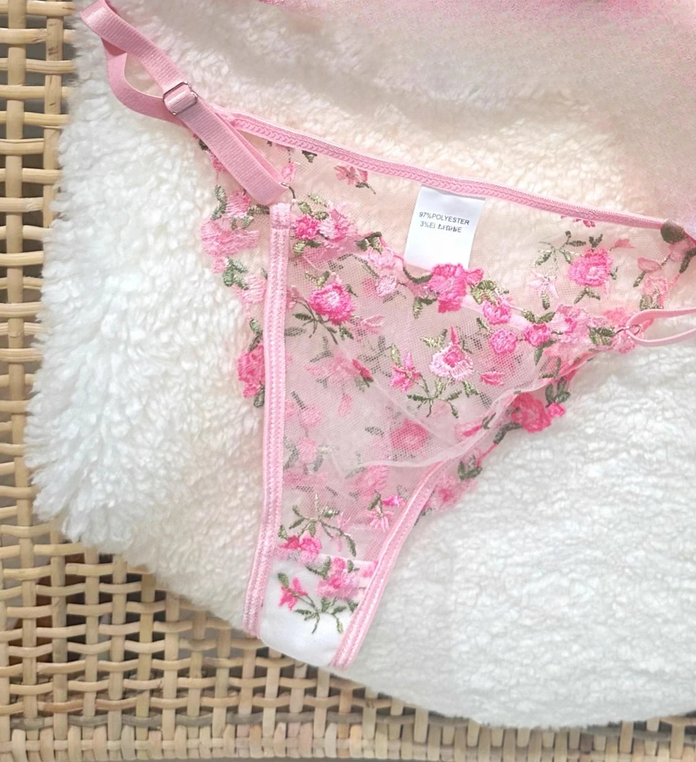 Kawaii Japanese Lingerie Set Sheer Tulle