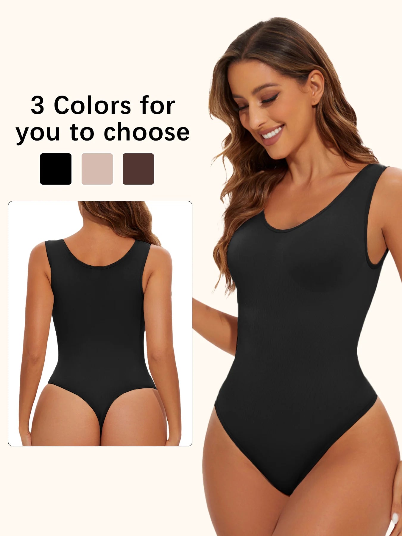 Shapewear Bodysuit Thong Fajas Body Shaper for Women