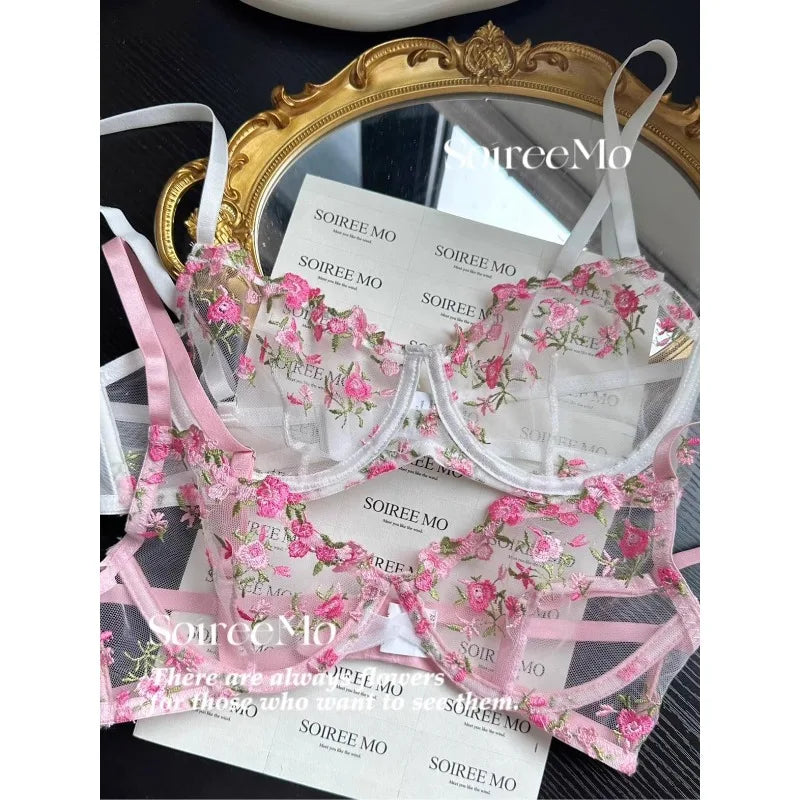 Kawaii Japanese Lingerie Set Sheer Tulle