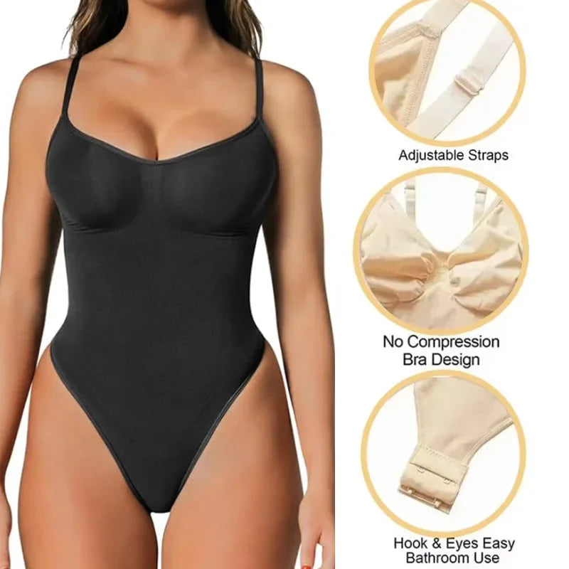 Dimmkof thong bodysuit sculpting shapewear