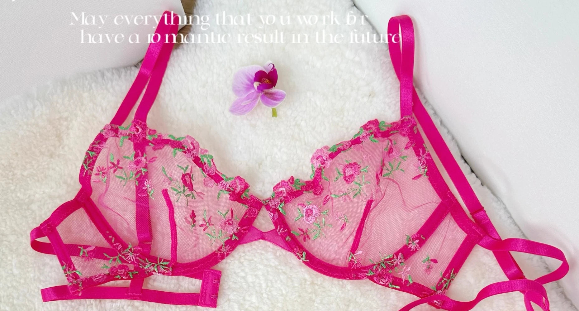 Kawaii Japanese Lingerie Set Sheer Tulle